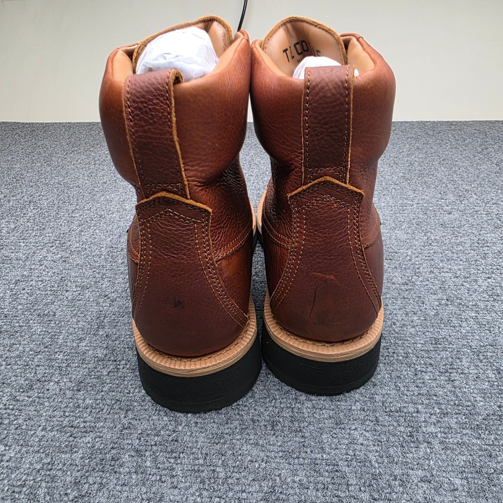 Tecovas The Rugged Moc Boots Saddle WP Cowhide Men's 11 D Brown Leather - Picture 4 of 9
